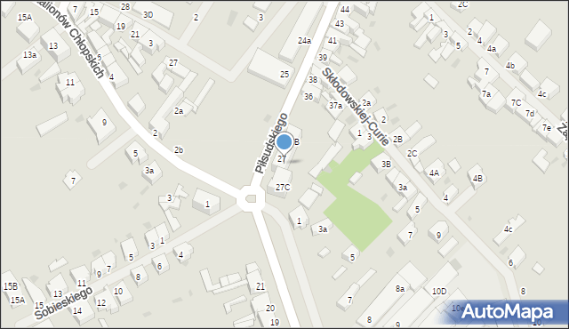 Białogard, Piłsudskiego Józefa, marsz., 27A, mapa Białogard