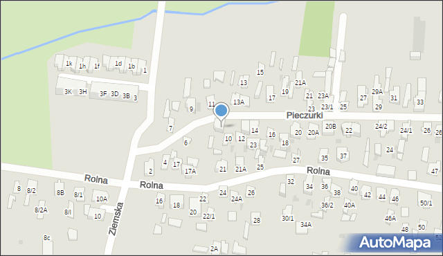 Białystok, Pieczurki, 8, mapa Białegostoku