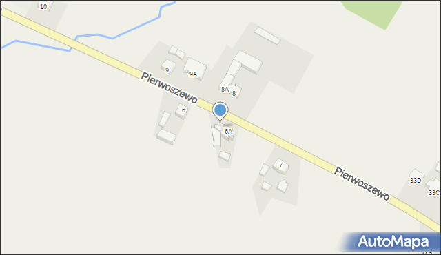 Biezdrowo, Pierwoszewo, 6B, mapa Biezdrowo