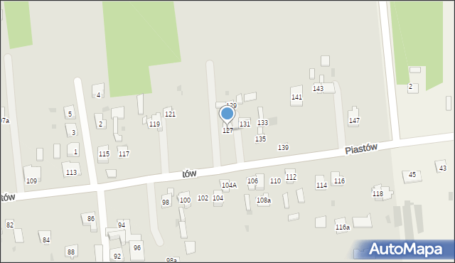 Blachownia, Piastów, 127, mapa Blachownia