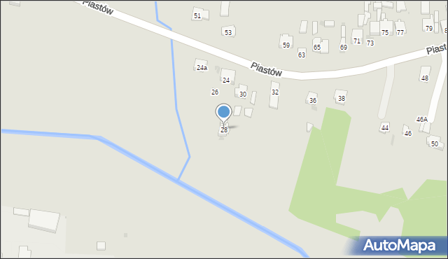 Blachownia, Piastów, 28, mapa Blachownia