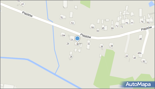 Blachownia, Piastów, 30, mapa Blachownia