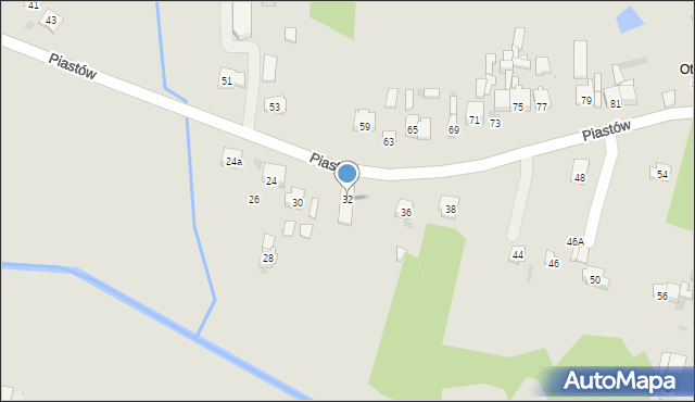 Blachownia, Piastów, 32, mapa Blachownia