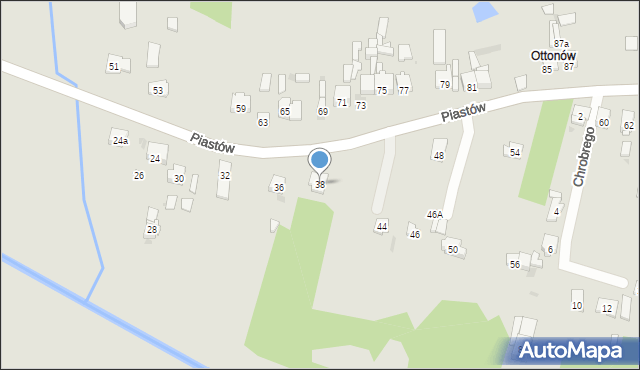 Blachownia, Piastów, 38, mapa Blachownia