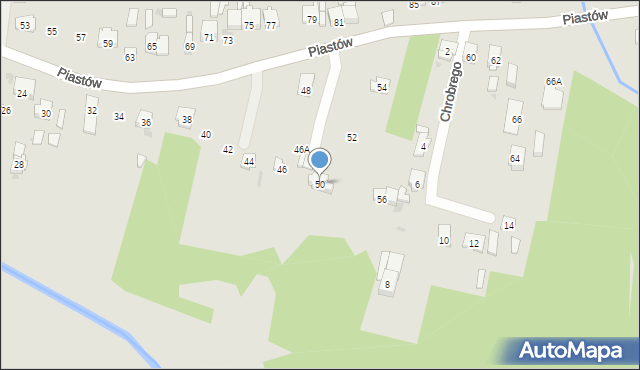 Blachownia, Piastów, 50, mapa Blachownia