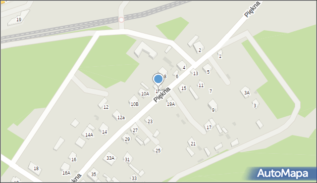 Blachownia, Piękna, 10, mapa Blachownia