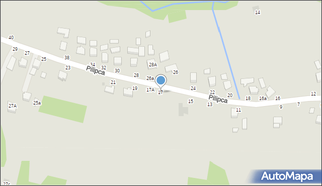 Błażowa, Pilipca Michała, ks., 17, mapa Błażowa