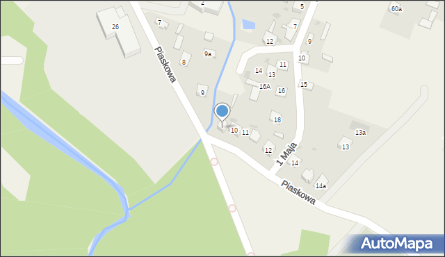 Bliżyn, Piaskowa, 10A, mapa Bliżyn