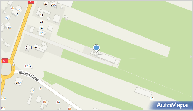 Blok Dobryszyce, Piotrkowska, 12, mapa Blok Dobryszyce