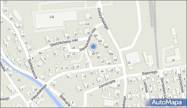 Bogatynia, Piłsudskiego Józefa, marsz., 43, mapa Bogatynia