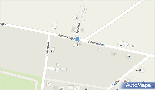 Bojanowo, Pilawskiego, ks., 6, mapa Bojanowo