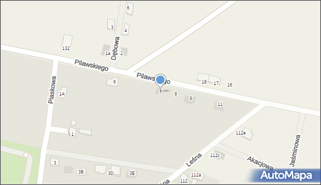 Bojanowo, Pilawskiego, ks., 7, mapa Bojanowo