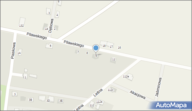 Bojanowo, Pilawskiego, ks., 9, mapa Bojanowo