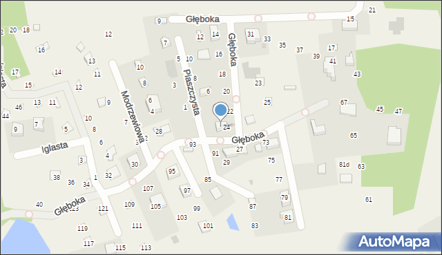 Borkowo, Piaszczysta, 2, mapa Borkowo