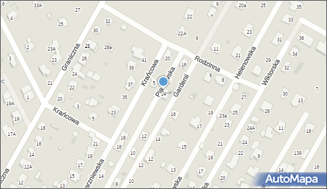 Brwinów, Piastowska, 14, mapa Brwinów