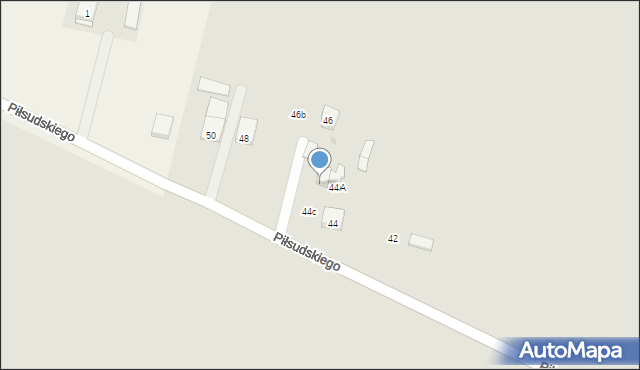 Brwinów, Piłsudskiego Józefa, marsz., 44B, mapa Brwinów