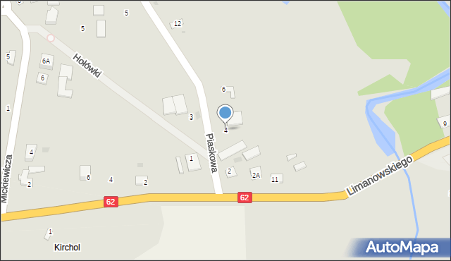 Brześć Kujawski, Piaskowa, 4, mapa Brześć Kujawski