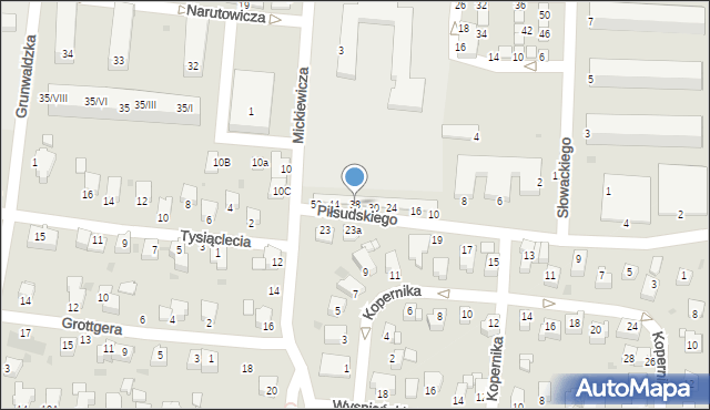 Brzeszcze, Piłsudskiego Józefa, marsz., 38, mapa Brzeszcze