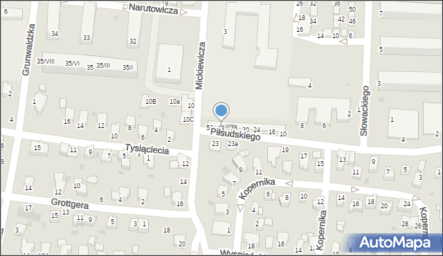 Brzeszcze, Piłsudskiego Józefa, marsz., 44, mapa Brzeszcze