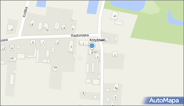 Brzóza, Pionkowska, 4, mapa Brzóza