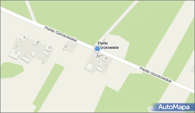 Bujniczki, Pieńki Gorzkowskie, 15A, mapa Bujniczki