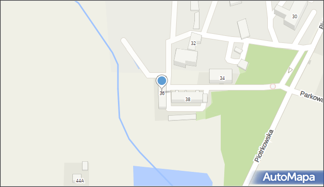 Bujny, Piotrkowska, 36, mapa Bujny