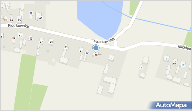 Bujny, Piotrkowska, 39, mapa Bujny