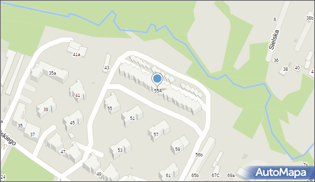 Bychawa, Piłsudskiego Józefa, marsz., 55A, mapa Bychawa