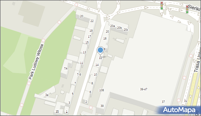 Bydgoszcz, Piotrowskiego Maksymiliana, 12, mapa Bydgoszczy