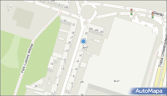 Bydgoszcz, Piotrowskiego Maksymiliana, 16, mapa Bydgoszczy
