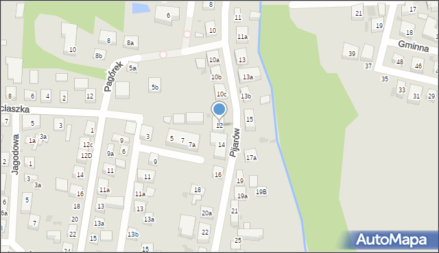 Bydgoszcz, Pijarów, 12, mapa Bydgoszczy