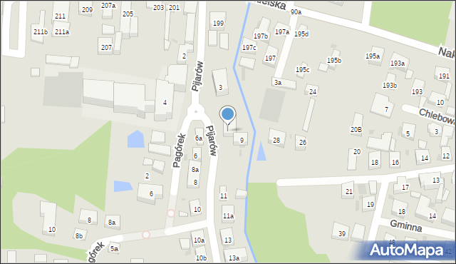 Bydgoszcz, Pijarów, 7, mapa Bydgoszczy