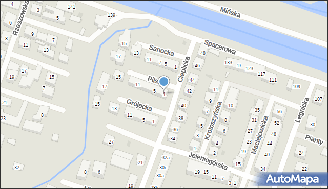 Bydgoszcz, Pilska, 1, mapa Bydgoszczy