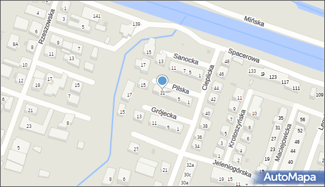 Bydgoszcz, Pilska, 11, mapa Bydgoszczy