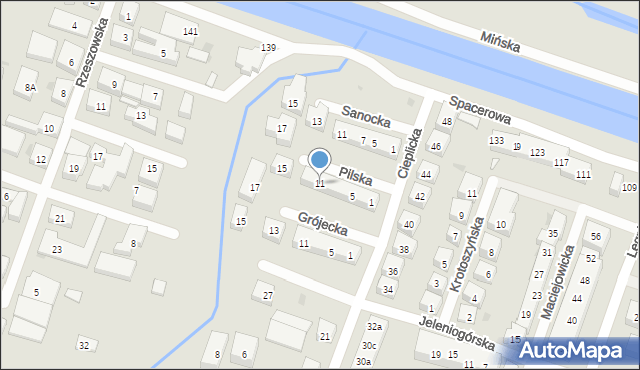 Bydgoszcz, Pilska, 11, mapa Bydgoszczy