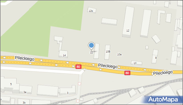 Bydgoszcz, Pileckiego Witolda, rtm., 12, mapa Bydgoszczy