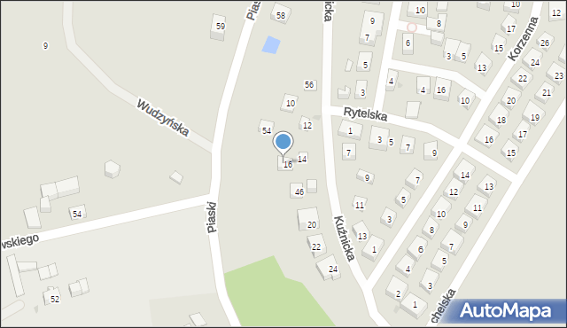 Bydgoszcz, Piaski, 48, mapa Bydgoszczy