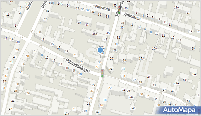 Bytom, Piekarska, 37, mapa Bytomia