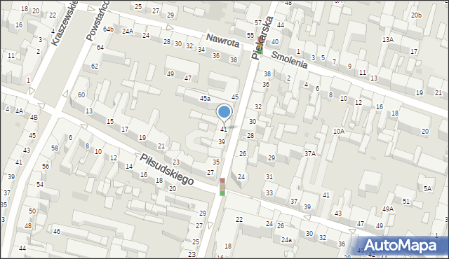 Bytom, Piekarska, 41, mapa Bytomia