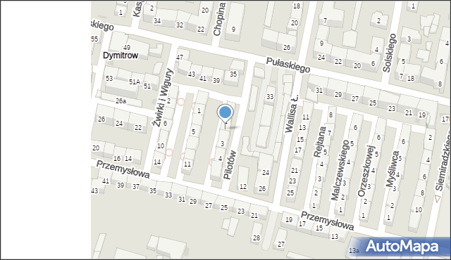 Bytom, Pilotów, 2, mapa Bytomia