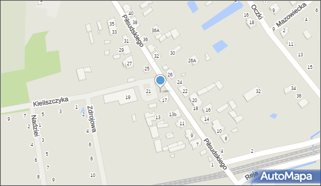 Cegłów, Piłsudskiego Józefa, marsz., 19, mapa Cegłów