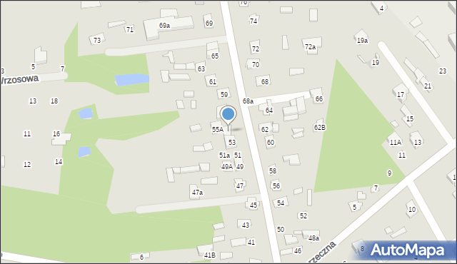 Cegłów, Piłsudskiego Józefa, marsz., 55, mapa Cegłów