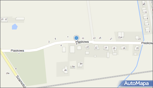 Cerekwica, Piaskowa, 6, mapa Cerekwica