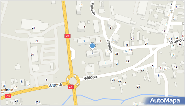 Chmielnik, Piastów, 2, mapa Chmielnik