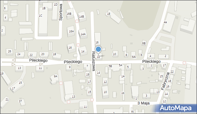 Chocianów, Pileckiego Witolda, rtm., 12, mapa Chocianów