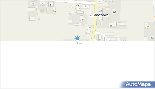 Choczewo, Pierwszych Osadników, 31, mapa Choczewo