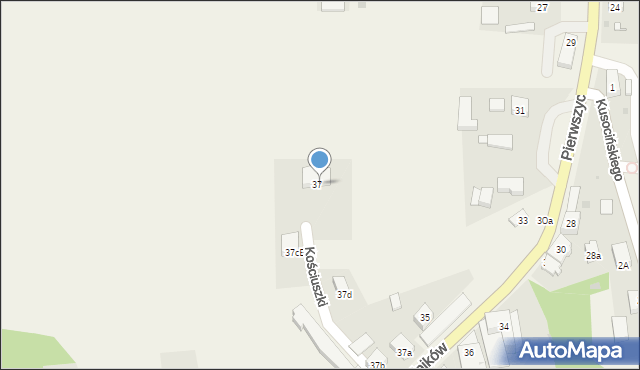 Choczewo, Pierwszych Osadników, 37cA, mapa Choczewo