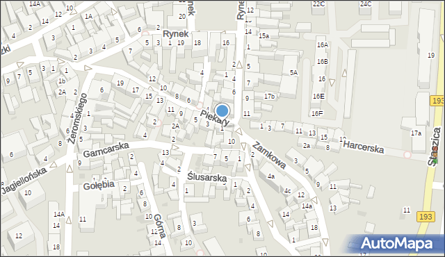 Chodzież, Piekary, 1, mapa Chodzież