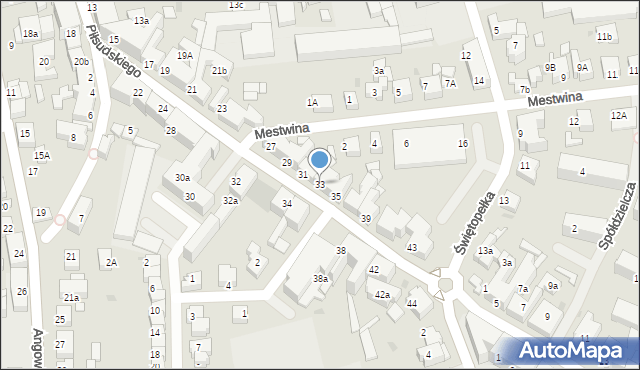 Chojnice, Piłsudskiego Józefa, marsz., 33, mapa Chojnic