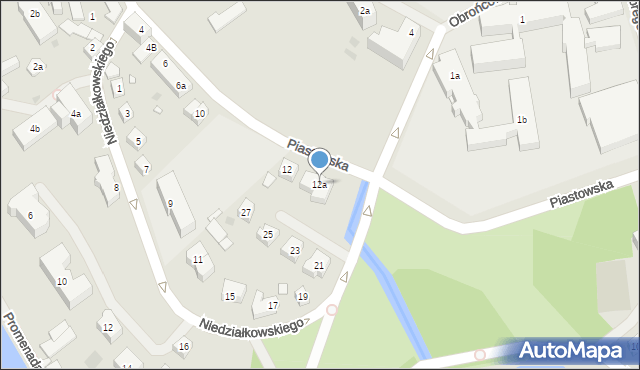 Choszczno, Piastowska, 12a, mapa Choszczno